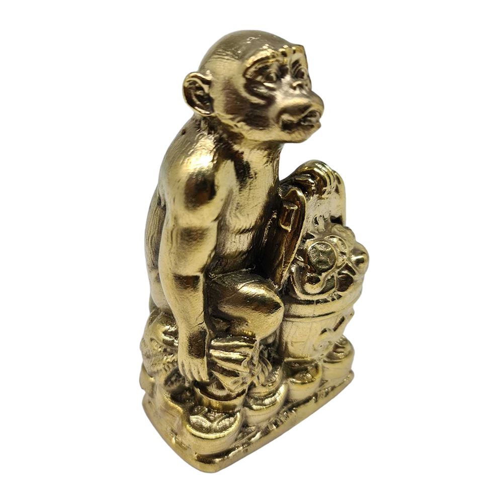 Brass Figurines, Shiny Finish, Monkey