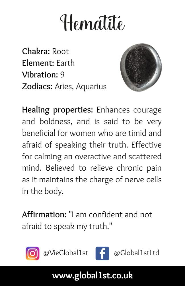 Display Case with 36 Rings, Assorted Sizes, Hematite