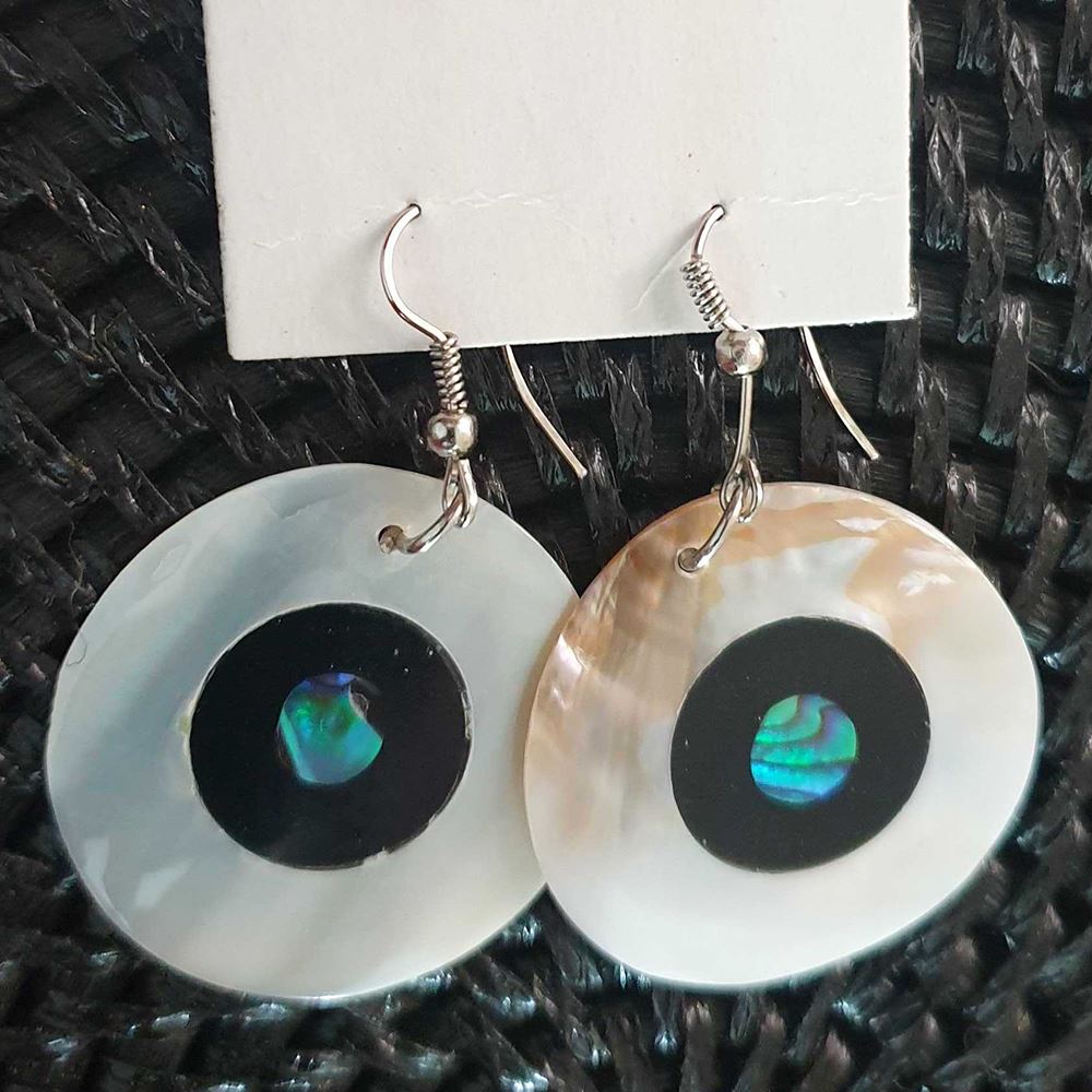 Capiz Shell Earrings, Light