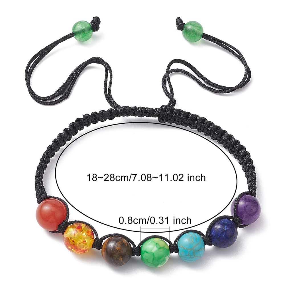 7 Chakra Round Energy Beads Bracelet