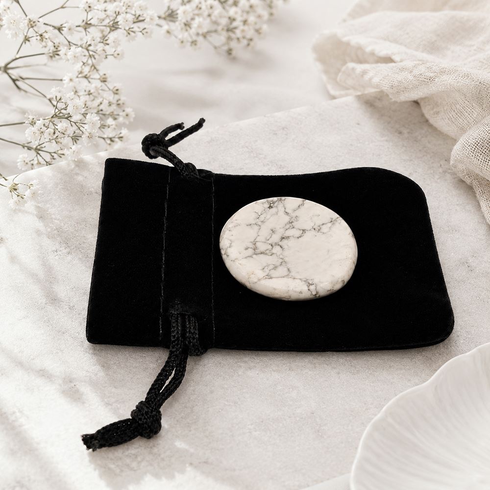 Worry Thumb Stone, Howlite