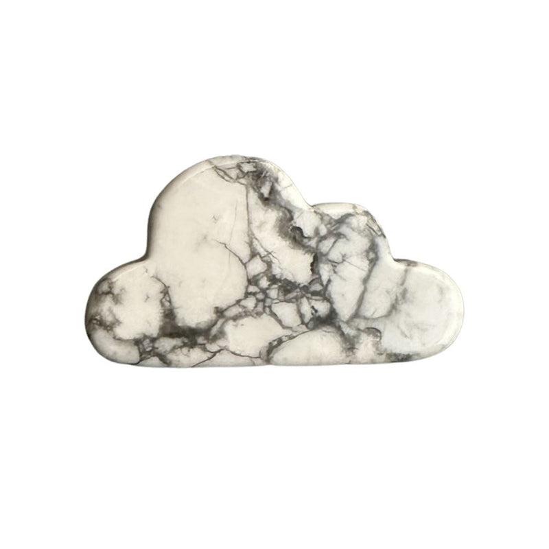 Howlite Cloud, 5x3x0.5cm