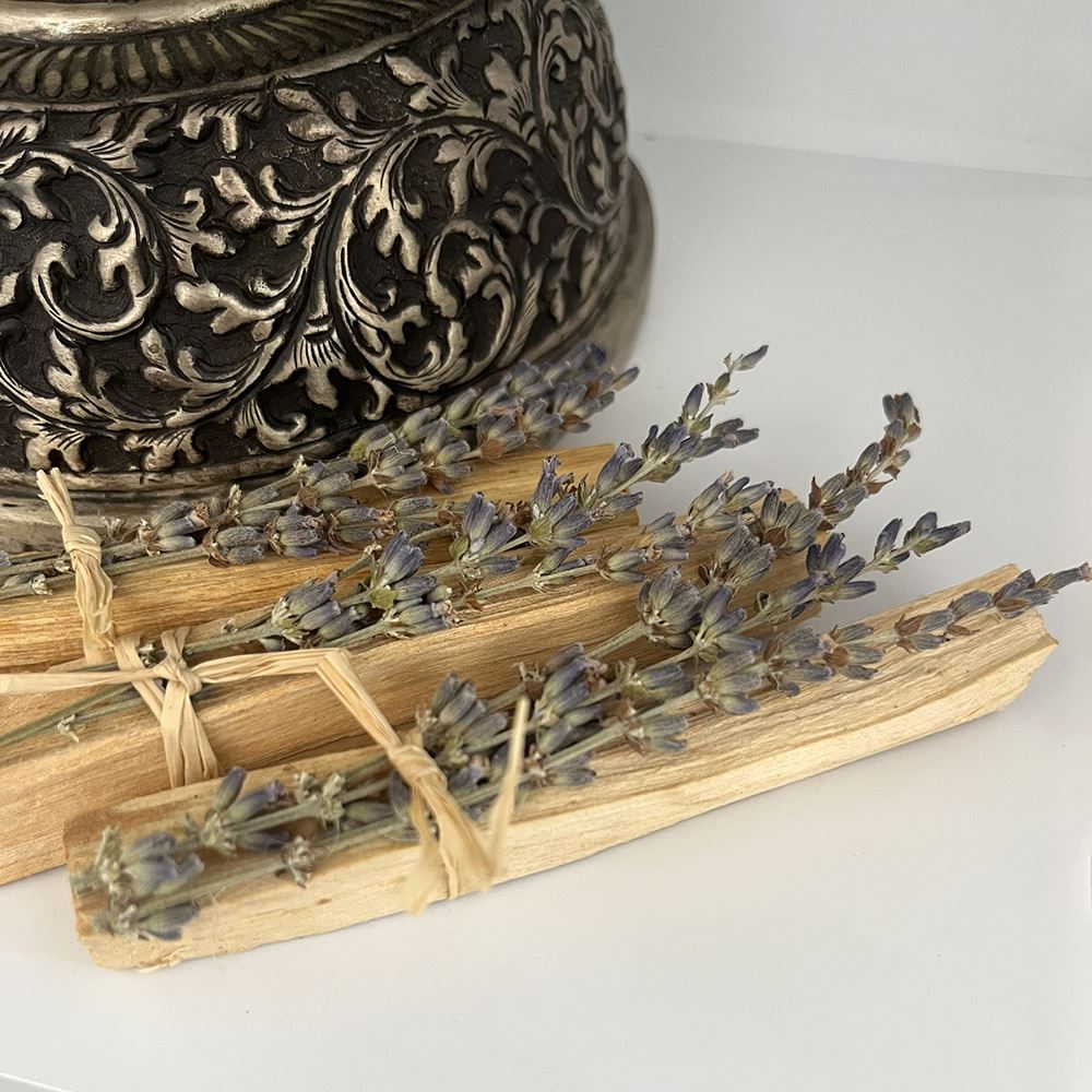 Mini Smudge Cluster, Palo Santo with Lavender 4"