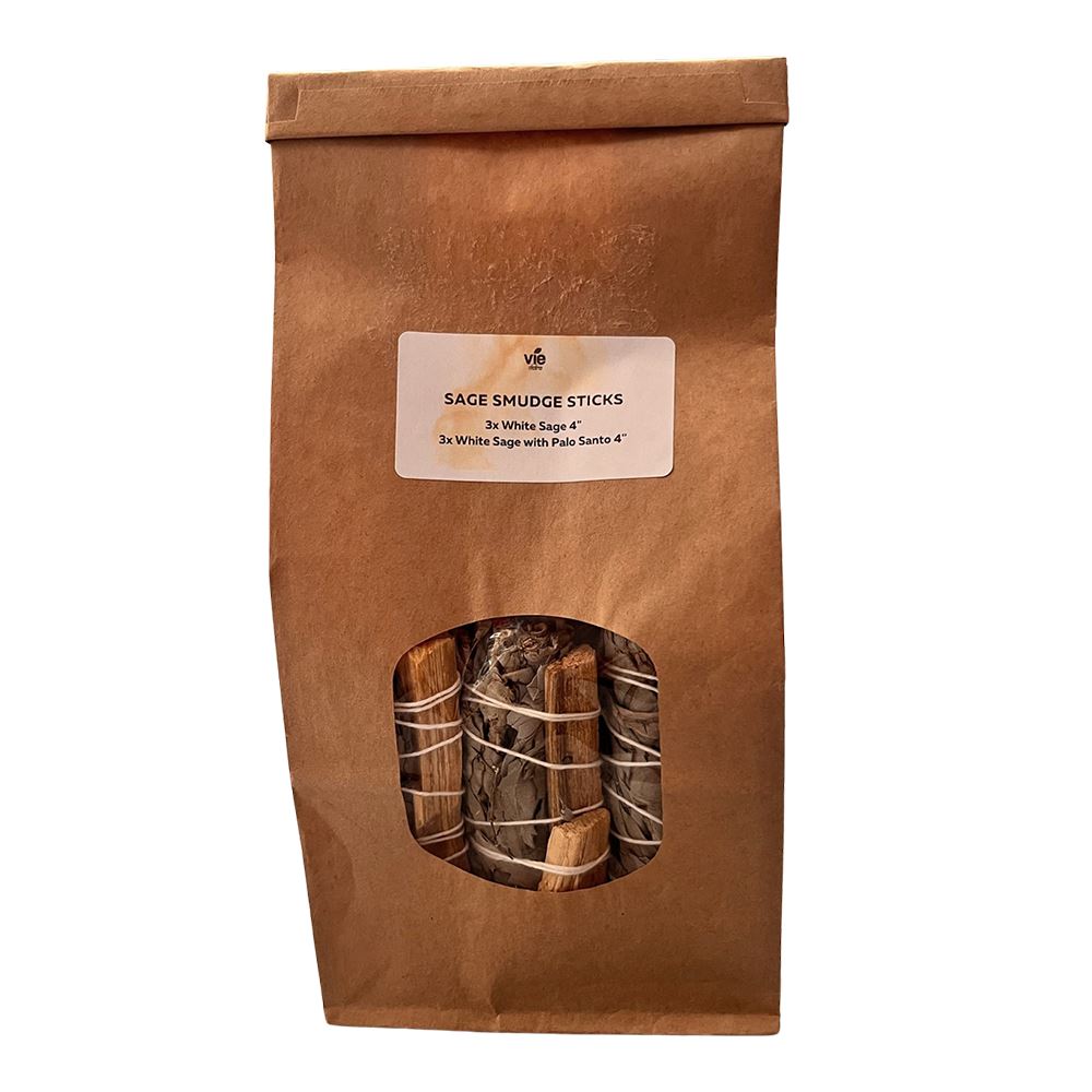 3x White Sage 4" Smudge Sticks, 3x Palo Santo White Sage 4" Smudge Sticks