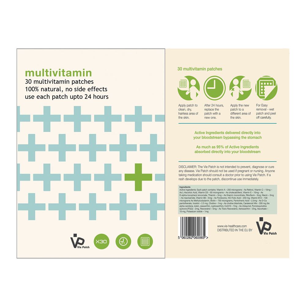 Vie Healthcare Multivitamin Patches, 30 Patches