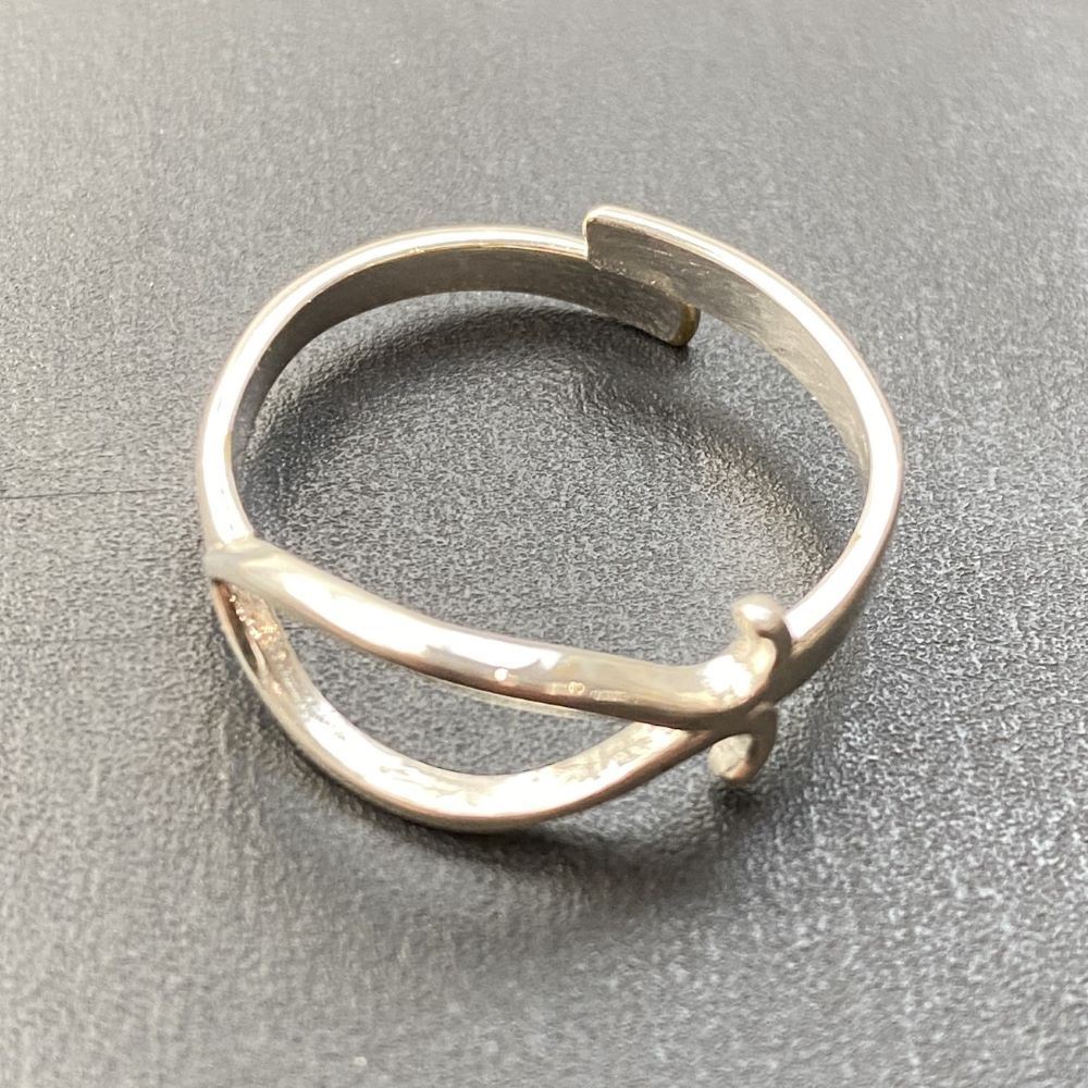 Silver-Plated Adjustable Ring (#65)