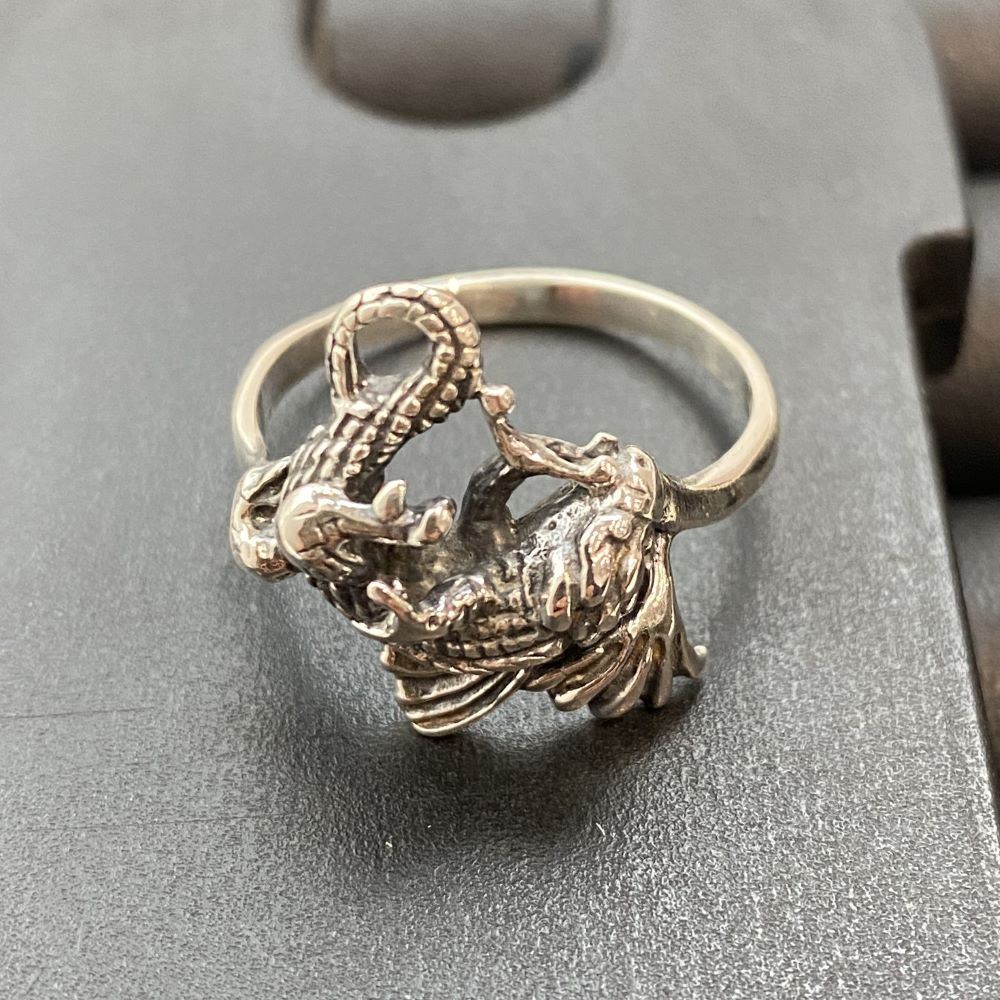 Silver-Plated Gothic Ring (#57)