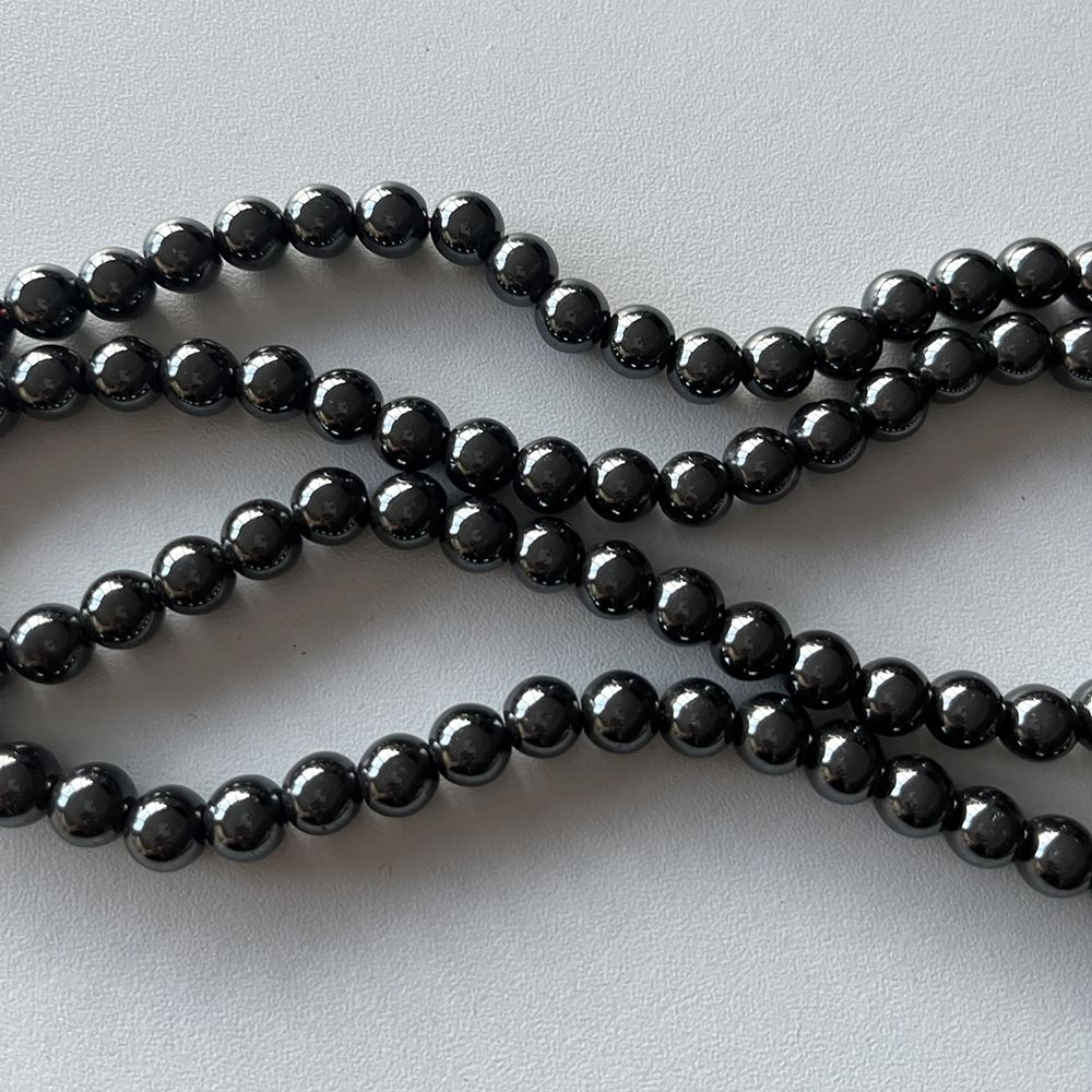 Hematite Round Beads 4mm (80 beads)