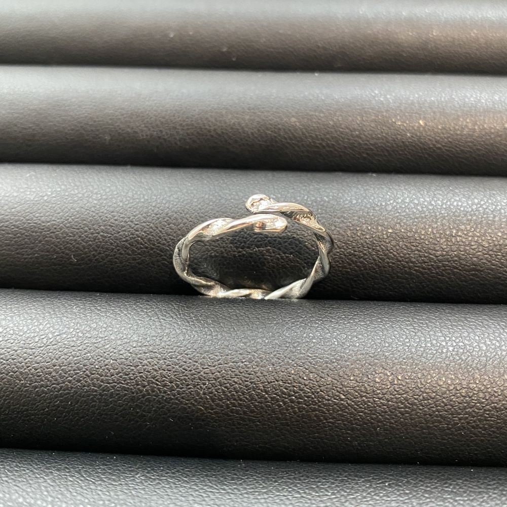 Silver-Plated Adjustable Ring (#58)