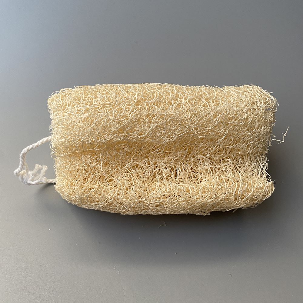 Natural Loofah with Hanging String, 13x5x5cm