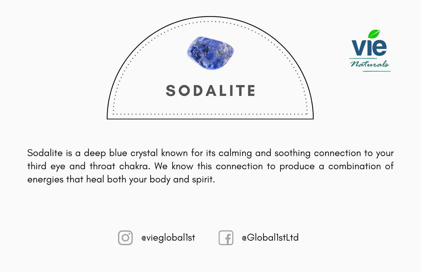 Worry Thumb Stone, Sodalite