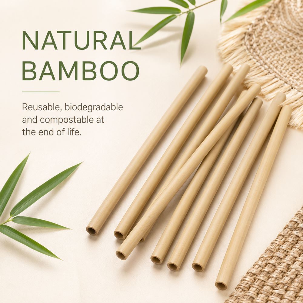 Bamboo Straws, 15cm, Singles - image 5