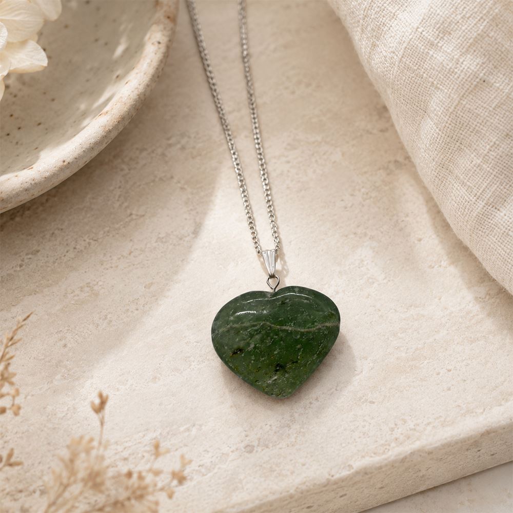 Crystal Heart Pendant, 3cm