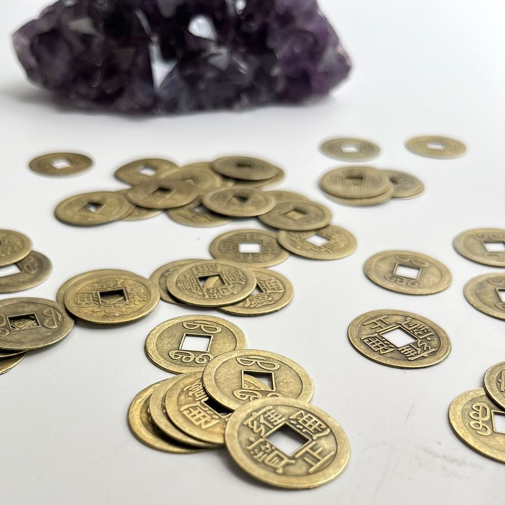 Lucky Feng Shui Chinese Coins, 2.2cm Diameter, Pack of 24