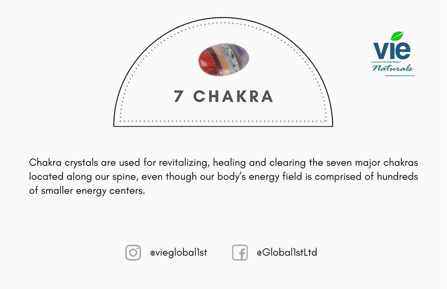 Worry Thumb Stone, 7 Chakra Bonded