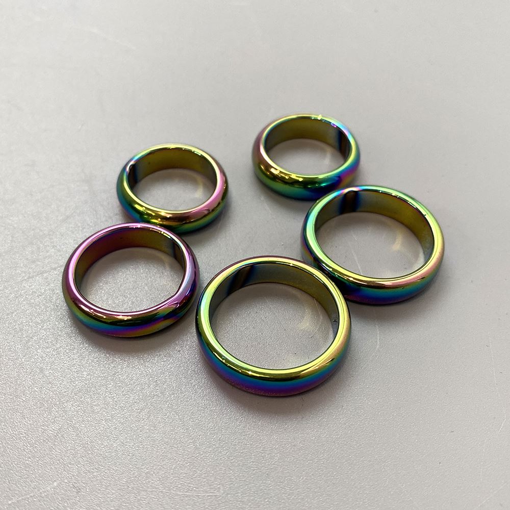 Aura Hematite Curved Ring - image 4