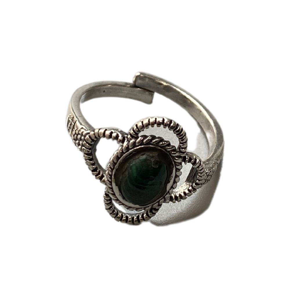Silver-Plated Adjustable Ring (#15)