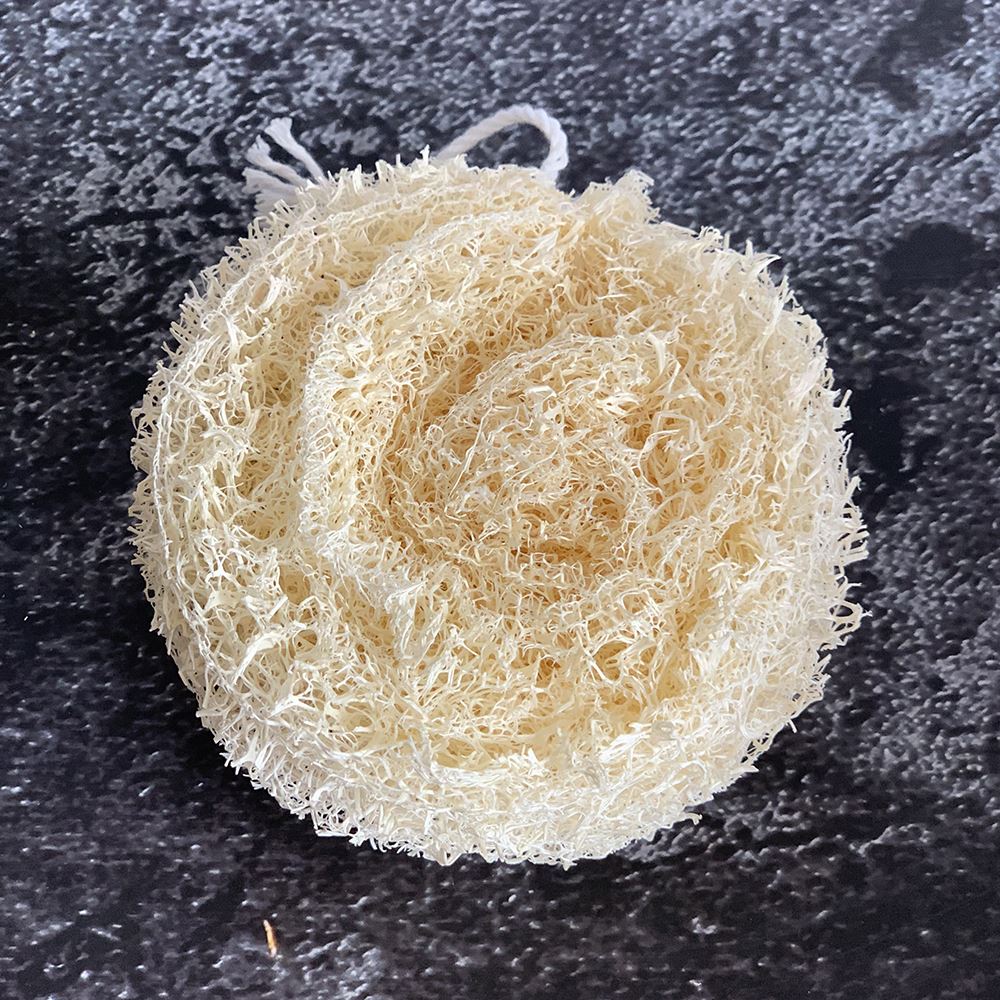 Loofah Natural Round, 10cm - image 4