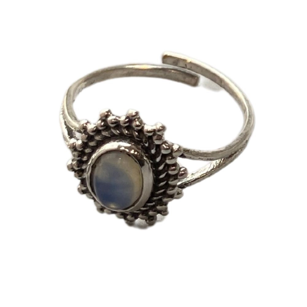 Silver-Plated Adjustable Ring (#06)