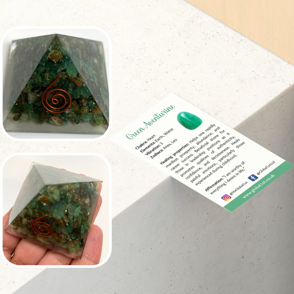 Orgone Reiki Healing Pyramid,5.5cm