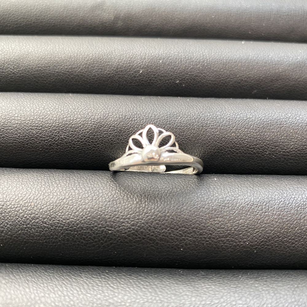 Silver-Plated Adjustable Ring (#63)