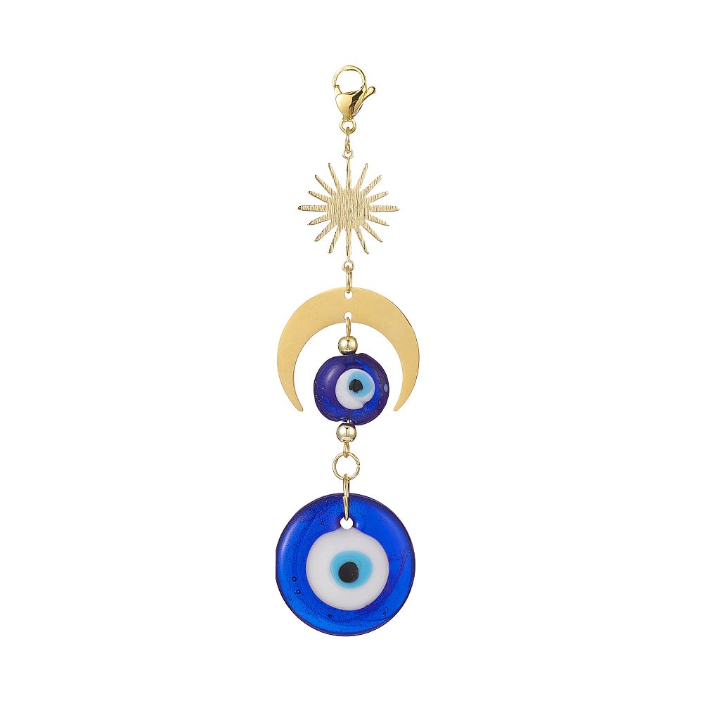 Evil Eye Sun & Moon Keychain