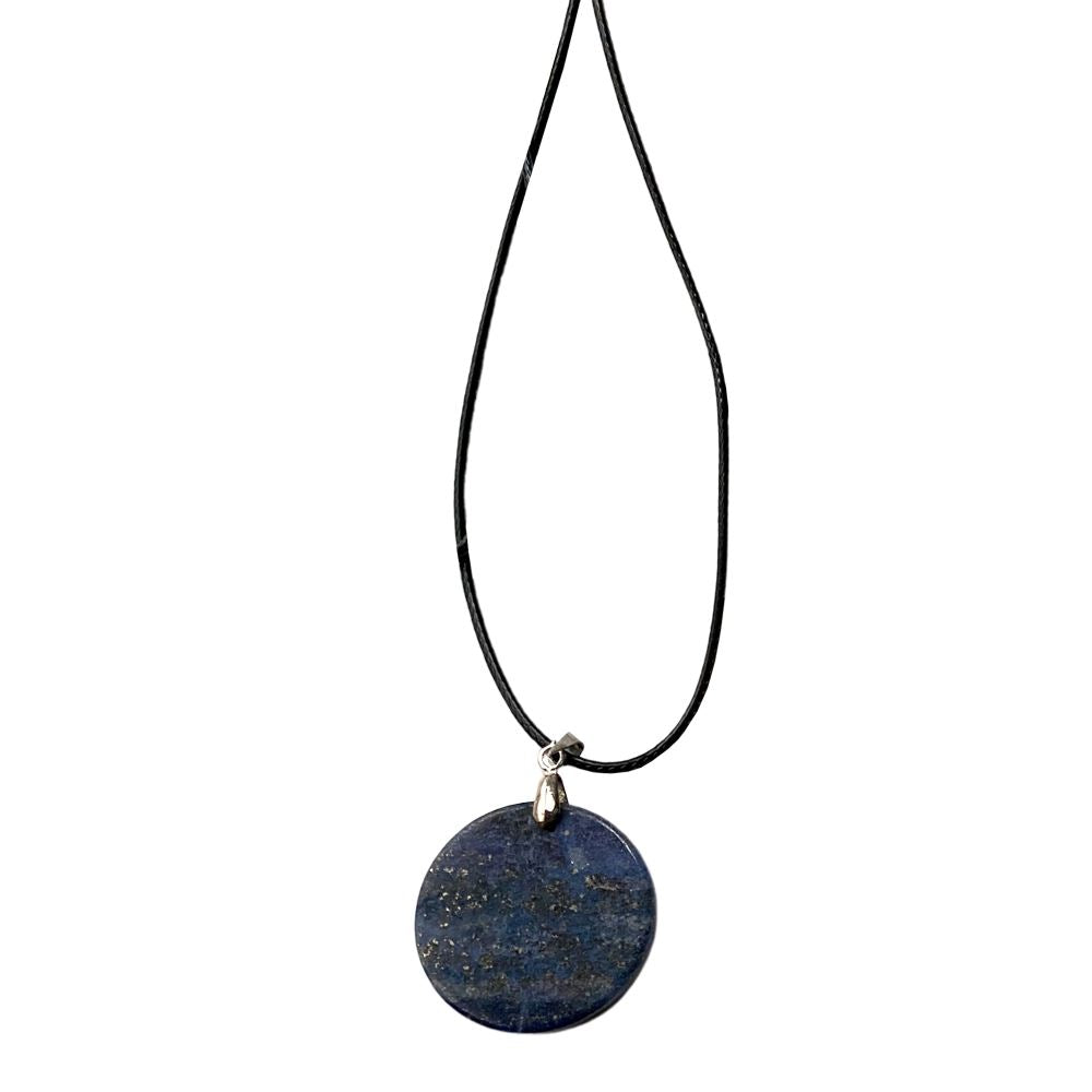 Coin Pendant, Black Cord