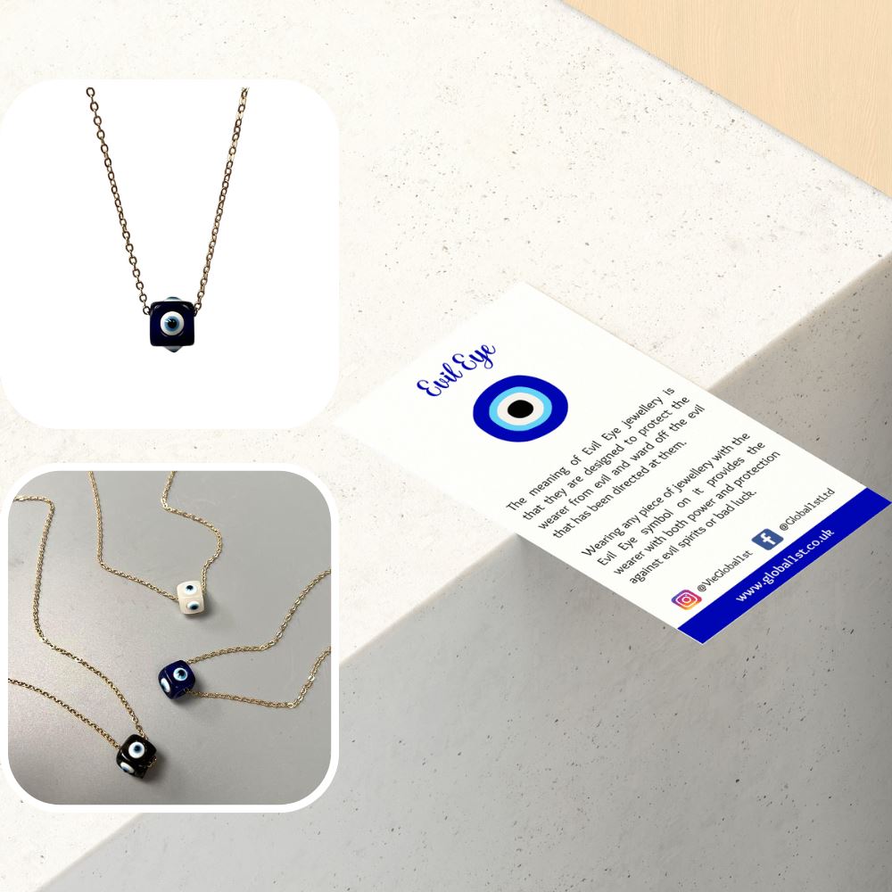 Evil Eye Pendant, Cube