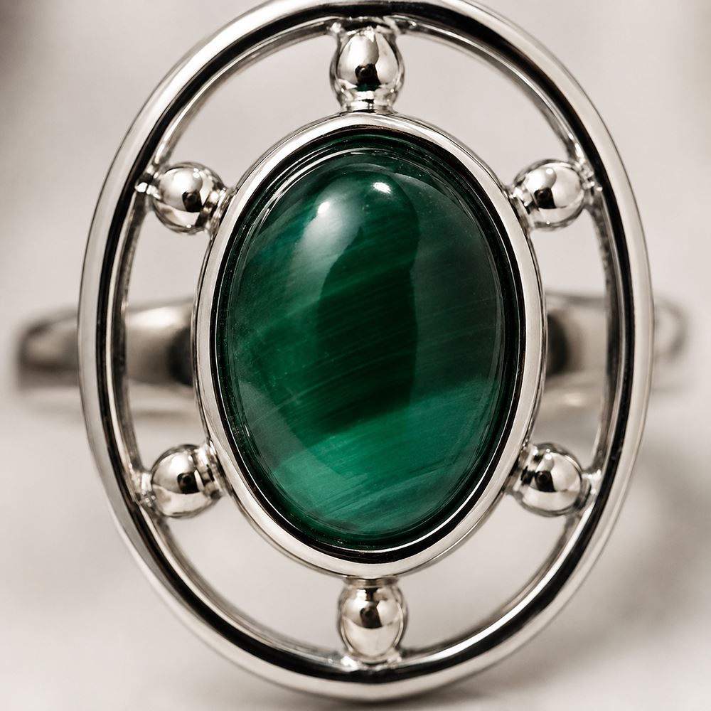Silver-Plated Adjustable Ring (#13)