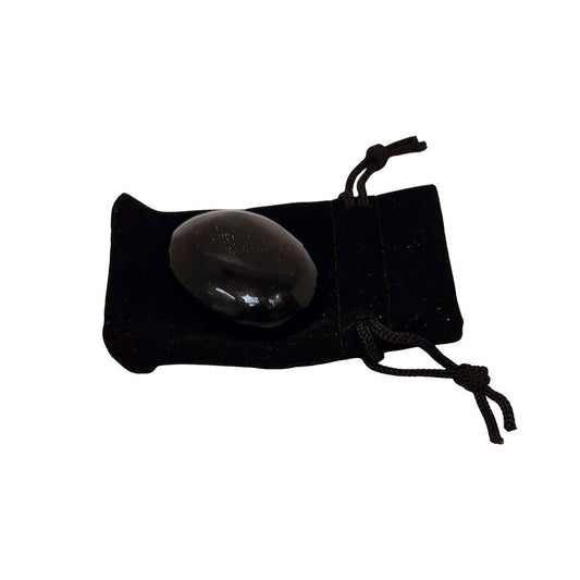 Worry Thumb Stone, Black Agate