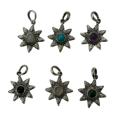 Silver-Plated Pendant (without Chain) (#04), 1.5x1.5cm