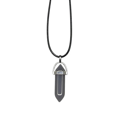 Double Point Pencil Pendant, Black String