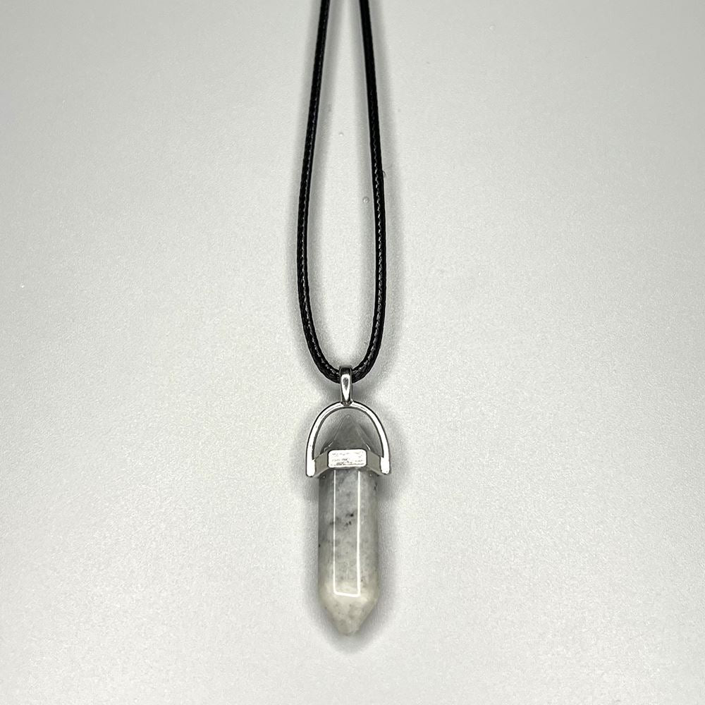 Double Point Pencil Pendant, Black String