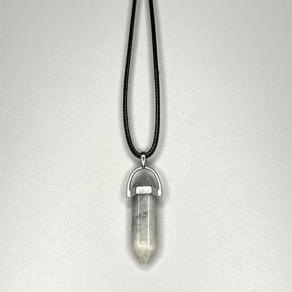 Double Point Pencil Pendant, Black String