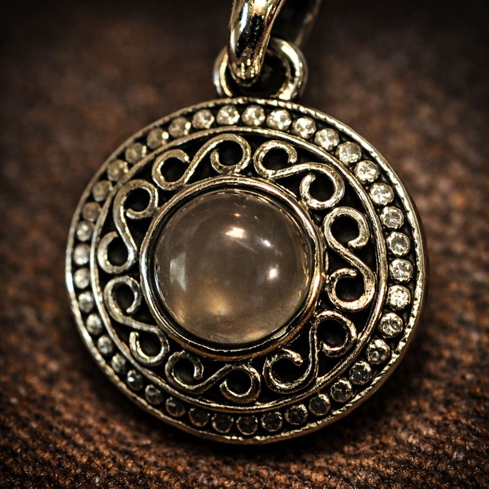 Silver-Plated Pendant (without Chain) (#03), 2x2cm