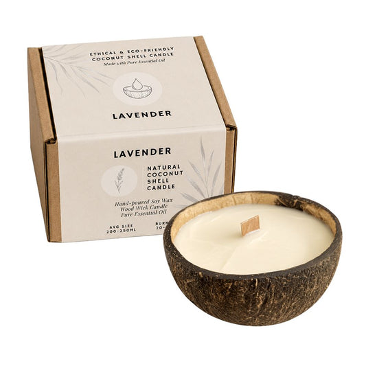 Coconut Shell Candle with Essential Oil