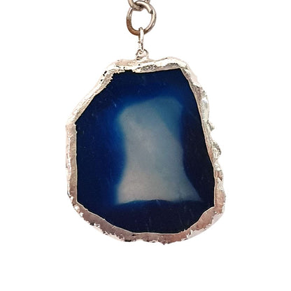 Agate Slice Keychain