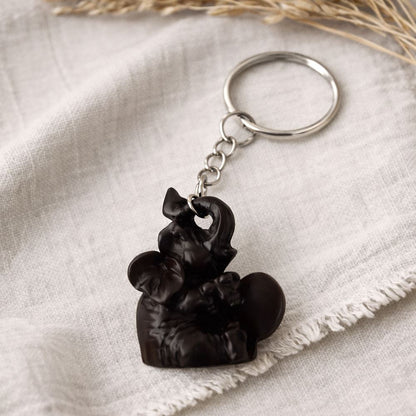 Wooden Keychain, Elephant, Assorted Design