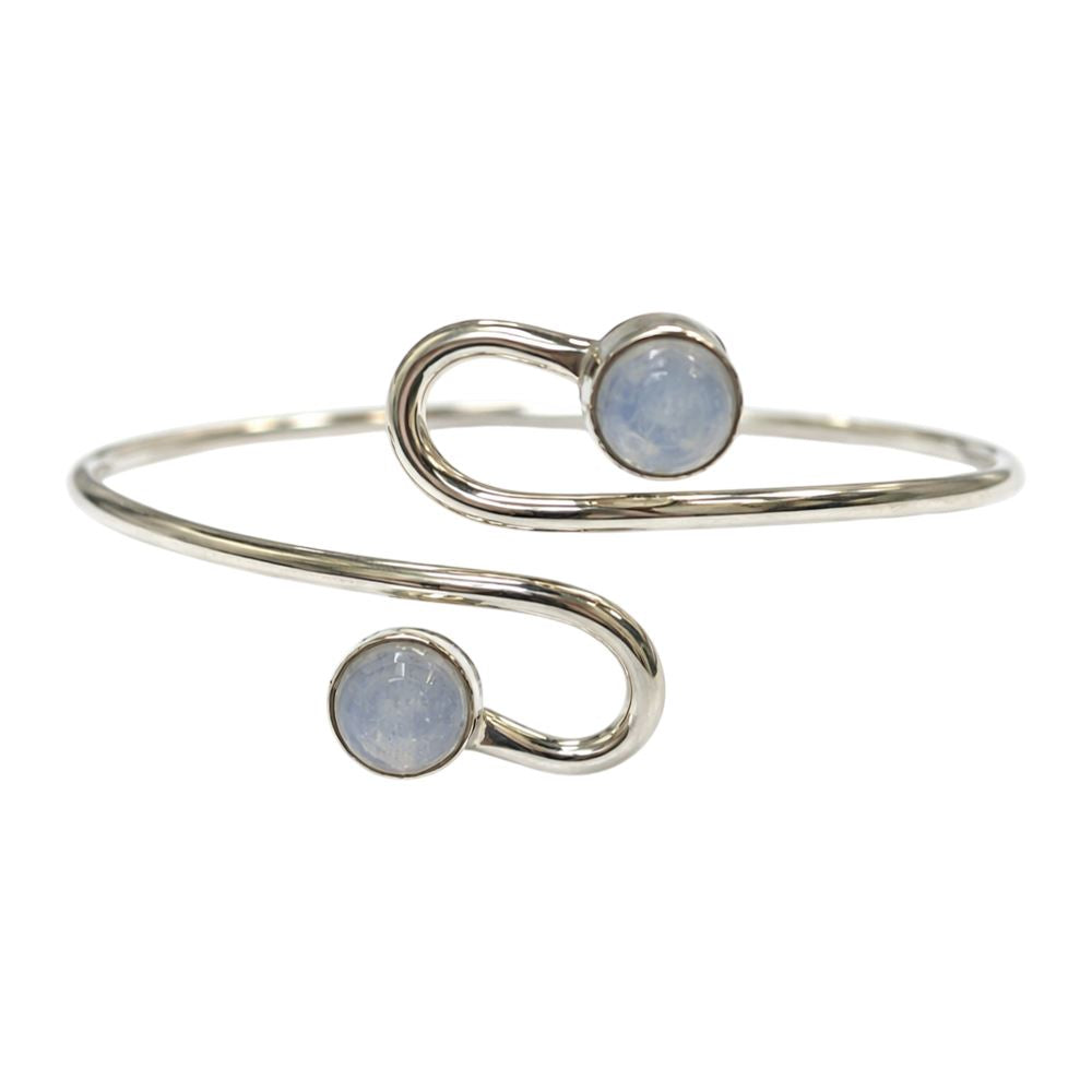 Silver-Plated Adjustable Serpentine Cuff Bangle - image 2
