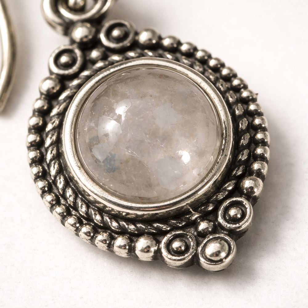 Silver-Plated Hanging Earwire Earrings (#06), 1.5x1cm