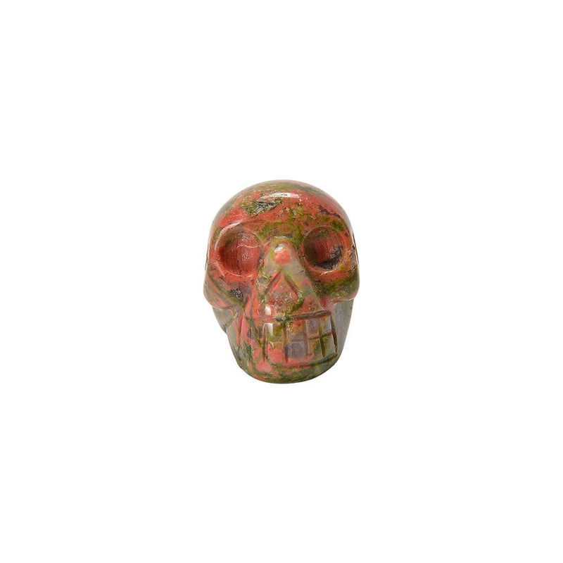 Crystal Skull Head, 2cm, Unakite