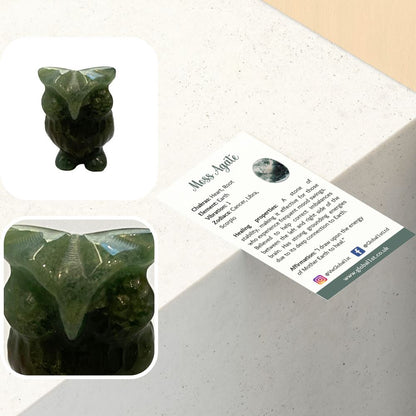 Gemstone Owl, 2.5x1.5x1cm