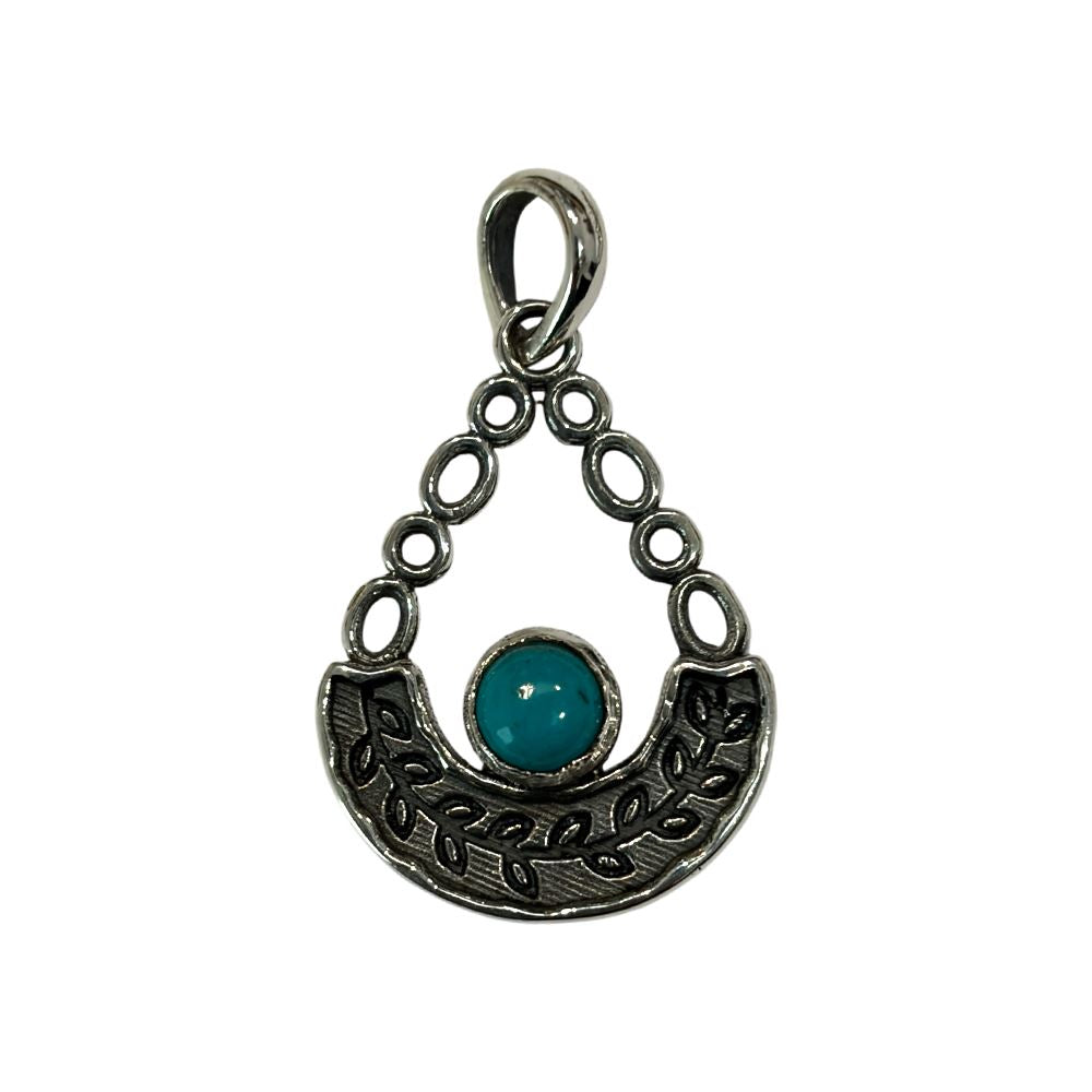 Silver-Plated Pendant (without Chain) (#09), 3x2cm