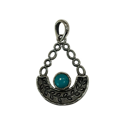 Silver-Plated Pendant (without Chain) (#09), 3x2cm