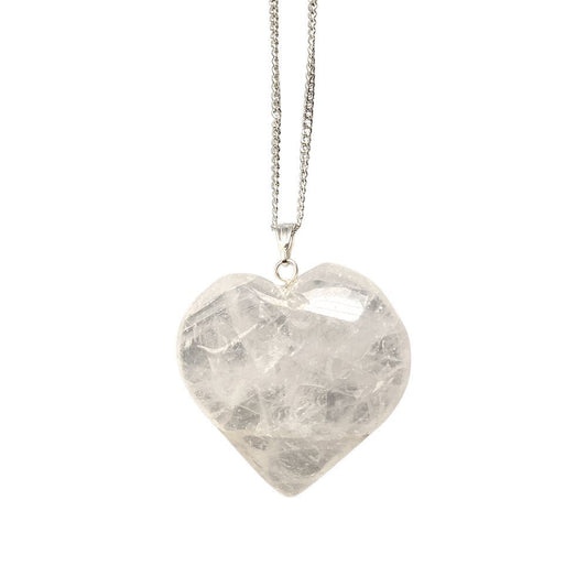 Crystal Heart Pendant, 3cm