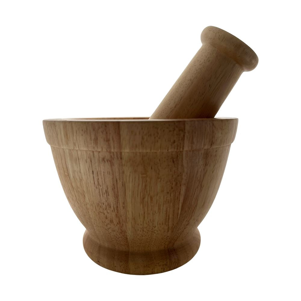 Mortar and Pestle Set, Light Wood, Medium