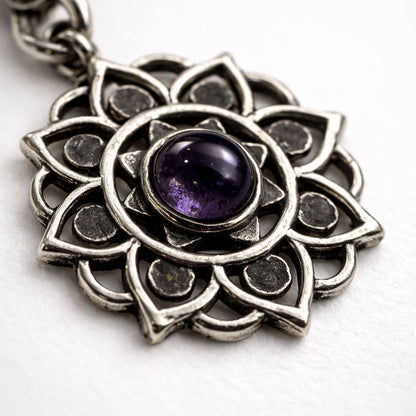 Silver-Plated Pendant (without Chain) (#08), 2x2cm