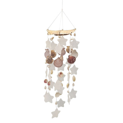 Capiz & Seashell Wind Chime, 55cm Hanging Height