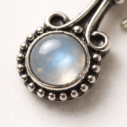 Silver-Plated Hanging Earwire Earrings (#03), 3x1cm