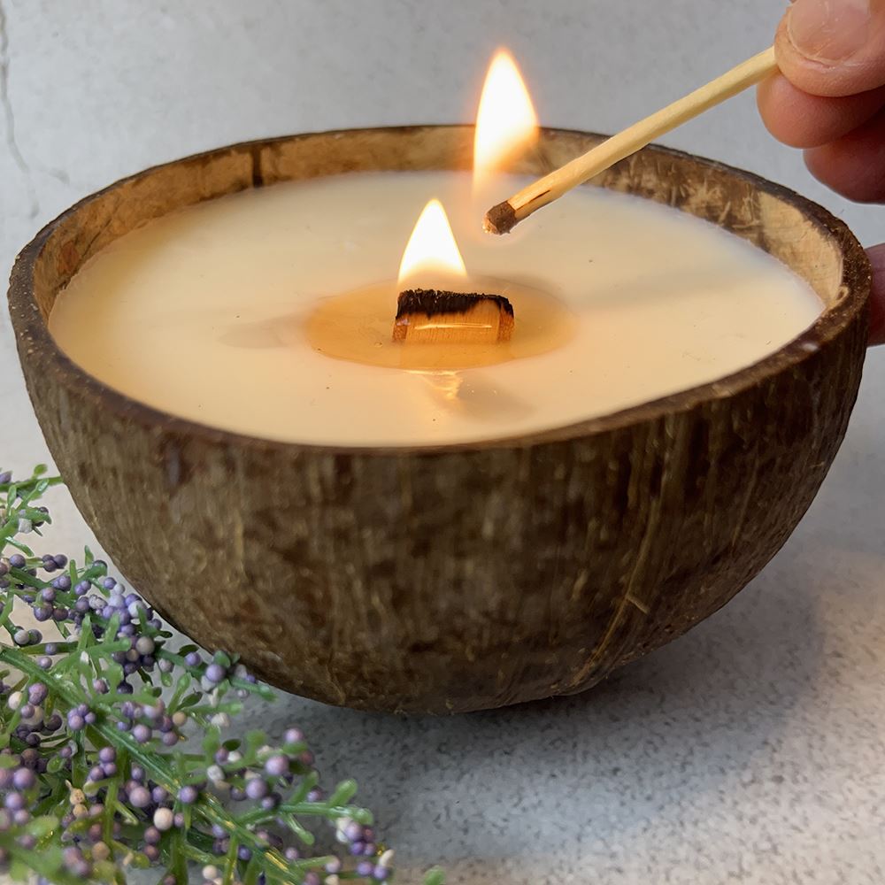 Coconut Shell Candle, Vanilla